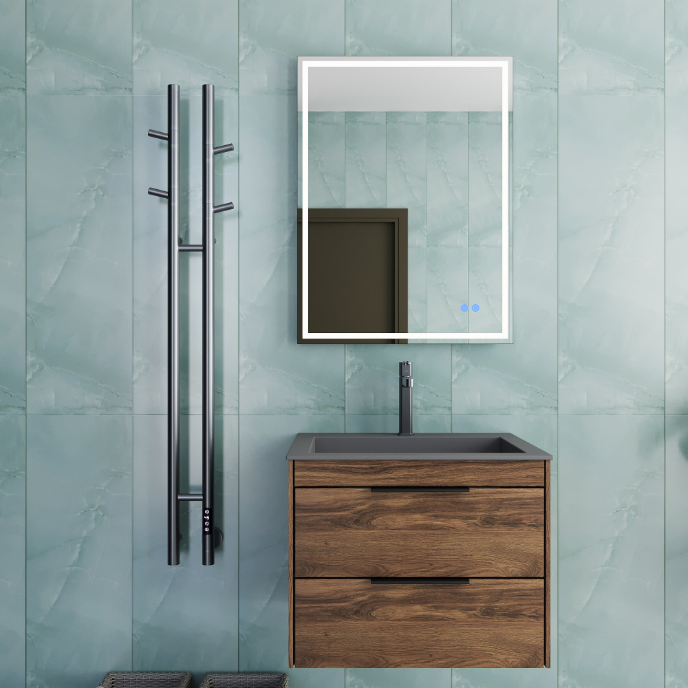 Полотенцесушитель электрический Vincea VTD-1D2GE 25х130, графит, таймер