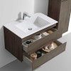 База под раковину Luka 800 подвесная, 2 выкатных ящика soft-close, R.Oak