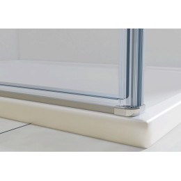 Душевой уголок Extra VSR-1E111290CLB, 1100/1200*900, черный, стекло прозрачное