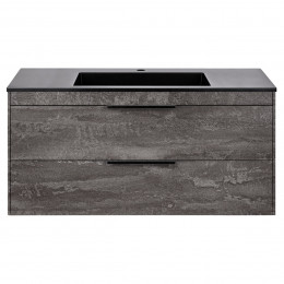 База под раковину Chiara 2D 1000 подвесная, 2 выкатных ящика soft-close, G.Stone