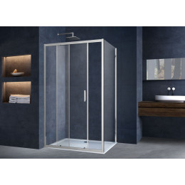 Душевой уголок Alpha VSR-3AL8015CL, 1500*800, хром, стекло прозрачное