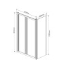 Душевой уголок Garda VSR-1G9090CL, 900*900, хром, стекло прозрачное