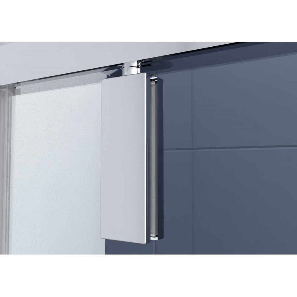 Душевой уголок Penta VSP-3P100CLGM, 1000*1000, вороненая сталь, стекло прозрачное