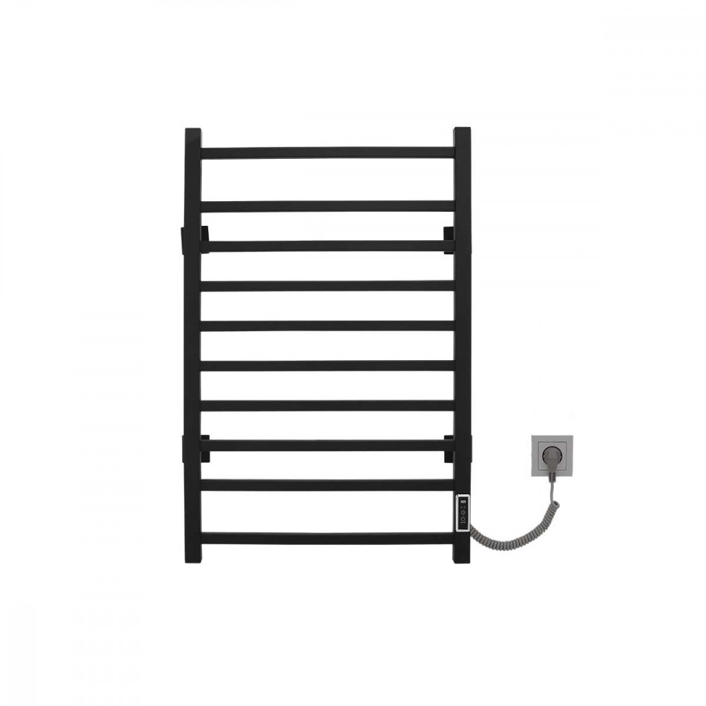 Полотенцесушитель электрический Vincea VTD-1LBE 50x80, черный, таймер