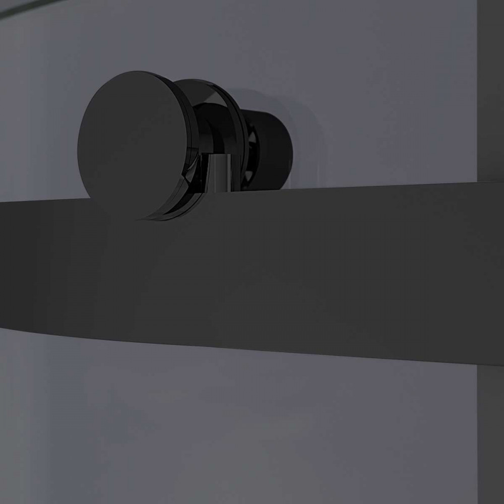 Душевой уголок Como-N VSR-4CN9014CGB, 1400*900, черный, стекло тонированное