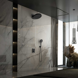 Душевой комплект Inspire VSFW-3I21MT3MB встраиваемый, термостатический, двухрежимный, черный