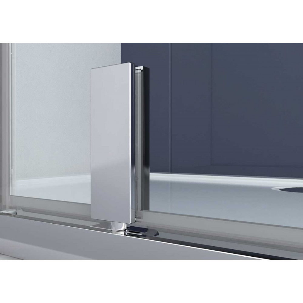 Душевой уголок Penta VSP-3P100CLGM, 1000*1000, вороненая сталь, стекло прозрачное