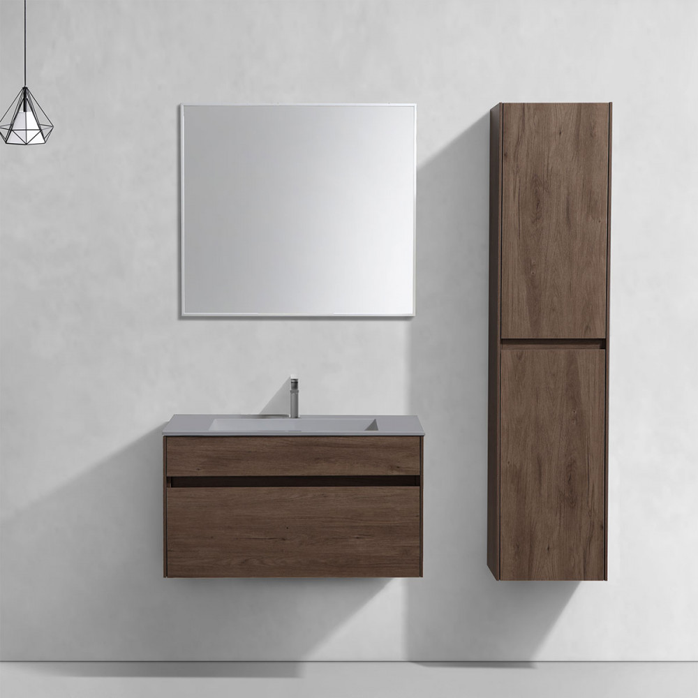 База под раковину Chiara 800 подвесная, 1 выкатной ящик soft-close, R.Oak