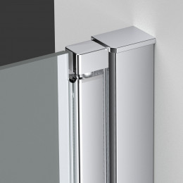 Душевой уголок Alpha VSR-3ALP9090CL, 900*900, хром, стекло прозрачное