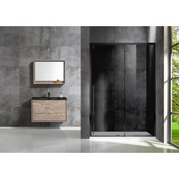 Душевая дверь Lugano VDS-1L120CGB-1, черный, стекло тонированное