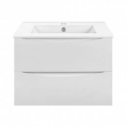 База под керамическую раковину Mia 600 подвесная, 2 выкатных ящика soft close, G.White