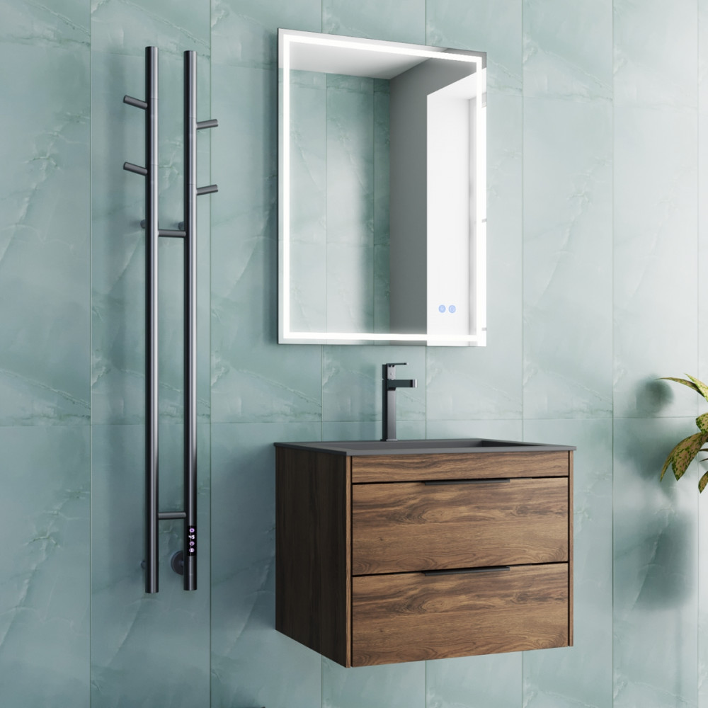 Полотенцесушитель электрический Vincea VTD-1D2GE 25х130, графит, таймер