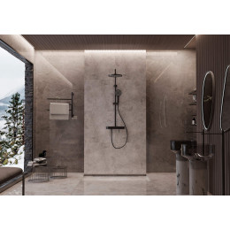 Душевая стойка VSFS-402MB, черный матовый