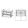 База под раковину Luka 800 подвесная, 2 выкатных ящика soft-close, R.Oak