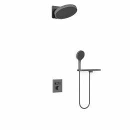 Душевой комплект Inspire VSFW-3I21MT3RGM встраиваемый, термостат, двухрежимный, вороненая сталь