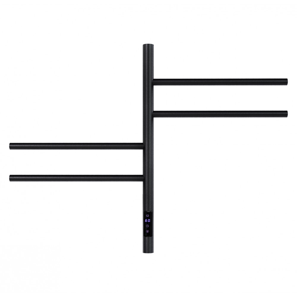 Полотенцесушитель электрический Vincea VTD-1S1CBE 43x60, черный, таймер