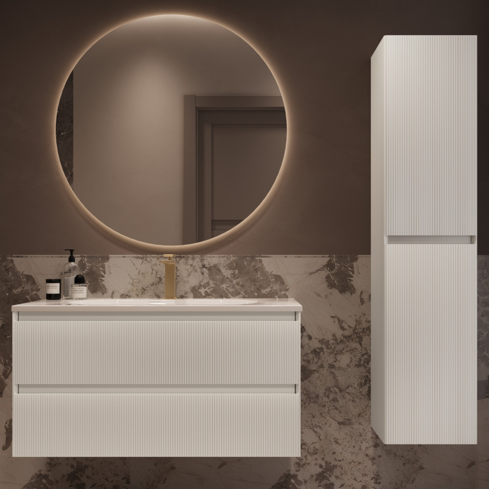 Шкаф Велле (Welle) VSC-2WL150MW подвесной, 1500*350*300, Белый матовый софт-тач