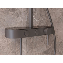 Душевая стойка VSFS-402GM, вороненая сталь