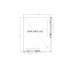 Душевой уголок Slim-N VSS-4SN8010CLB, 1000*800, черный, стекло прозрачное