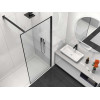 Душевая перегородка Walk-In VSW-1HS100CLB, 1000*2000, черный матовый, стекло прозрачное