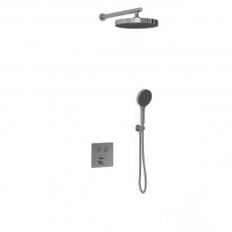 Душевой комплект Inspire VSFW-4I212GM встраиваемый, двухрежимный, вороненая сталь