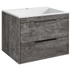 База под раковину Chiara 2D 600 подвесная, 2 выкатных ящика soft-close, G.Stone