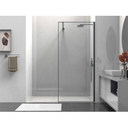 Душевая перегородка Walk-In VSW-1HS900CLGM, 900*2000, вороненая сталь, стекло прозрачное