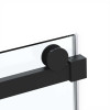 Душевая дверь Como Soft VDS-1CS120CLB, 1200, черный, стекло прозрачное