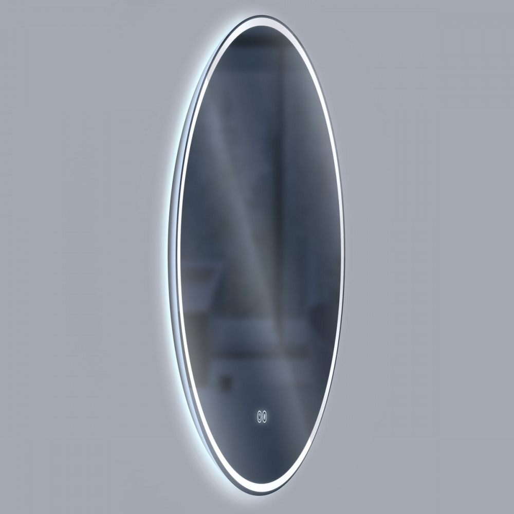 Зеркало LED VLM-3DE700-2 700x700 c сенсорным выключателем и диммером, антизапотевание