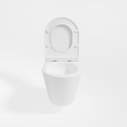 Унитаз подвесной Tornado Vito VT1-23T, полн. закрытый, цвет белый, ультратонкое soft-close сиденье
