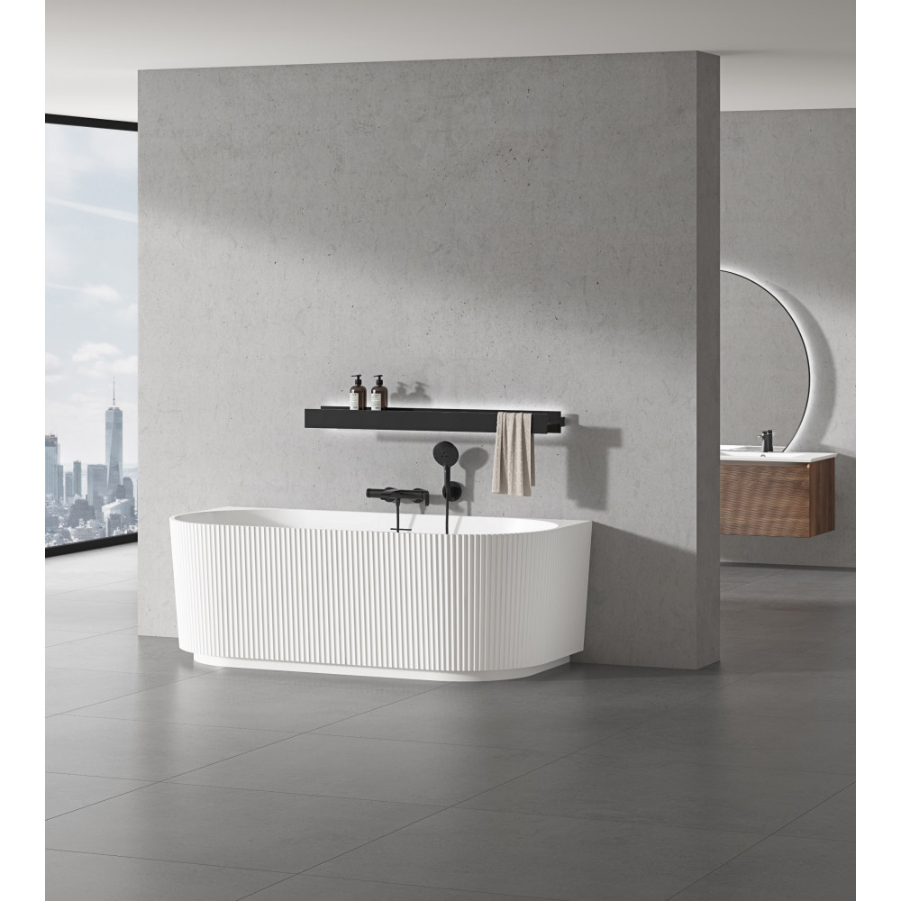 Ванна акриловая Vincea VBT-706-1700, 1700*800*585, цвет белый, щелевой перелив, слив белый