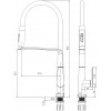 Смеситель для кухни Vincea VKF-118CH, хром