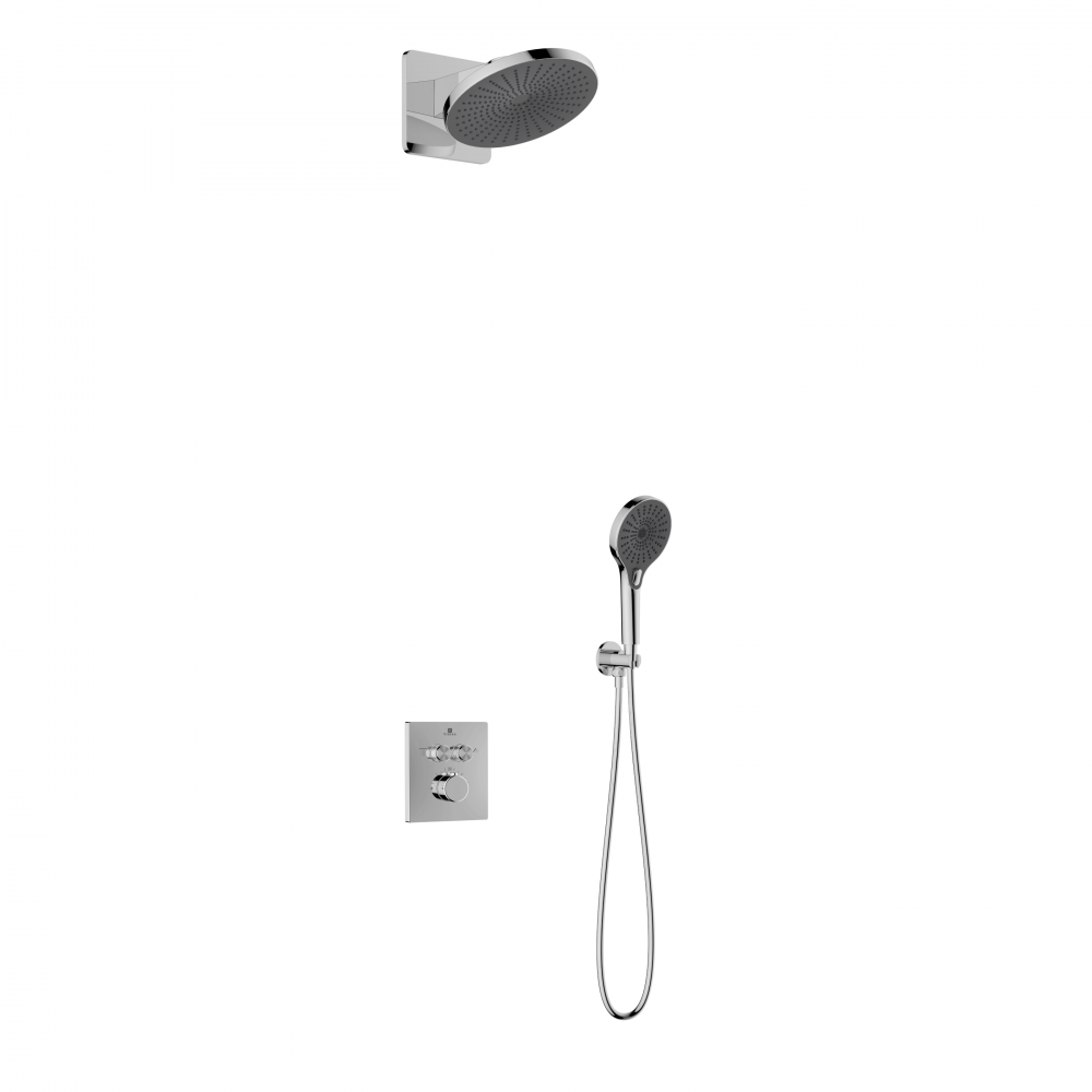 Душевой комплект Inspire VSFW-3I21MT5CH встраиваемый, термостат, двухрежимный, хром