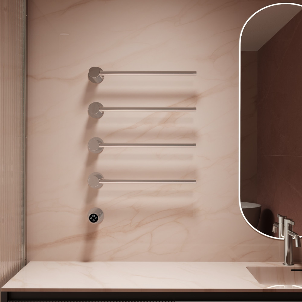 Полотенцесушитель электрический Vincea VTD-2H1CH, хром, таймер