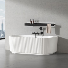 Ванна акриловая Vincea VBT-706-1700, 1700*800*585, цвет белый, щелевой перелив, слив белый