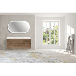 База под керамическую раковину Mia 1200 подвесная, 2 выкатных ящика soft close, V.Oak