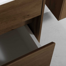 База под раковину Chiara 800 подвесная, 1 выкатной ящик soft-close, T. Oak