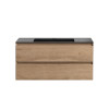 База под раковину Luka 1000 подвесная, 2 выкатных ящика soft-close, N.Oak
