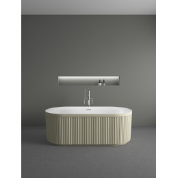 Ванна акриловая Vincea VBT-709-1700MG, 1700*800*585, цвет мат. беж./бел, щелевой перелив, слив белый