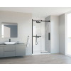 Душевая дверь Como Soft VDS-1CS120CLB, 1200, черный, стекло прозрачное