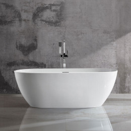 Ванна акриловая Vincea VBT-408-1500, 1500*815*580, цвет белый, щелевой перелив