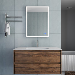 База под раковину Gio 1000 подвесная, 2 выкатных ящика soft-close, C.Oak