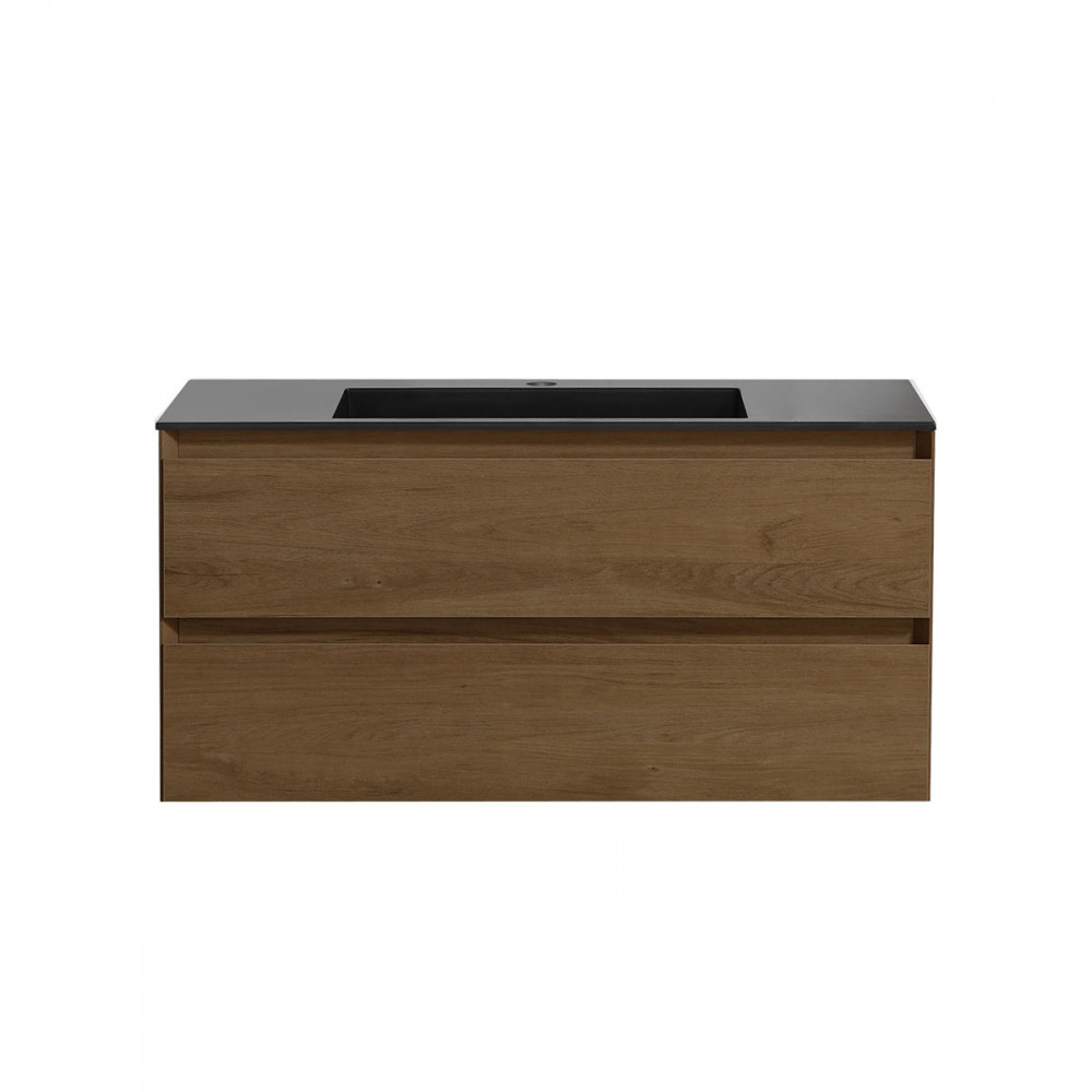 База под раковину Luka 1000 подвесная, 2 выкатных ящика soft-close, T.Oak