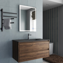 База под раковину Gio 1000 подвесная, 2 выкатных ящика soft-close, C.Oak