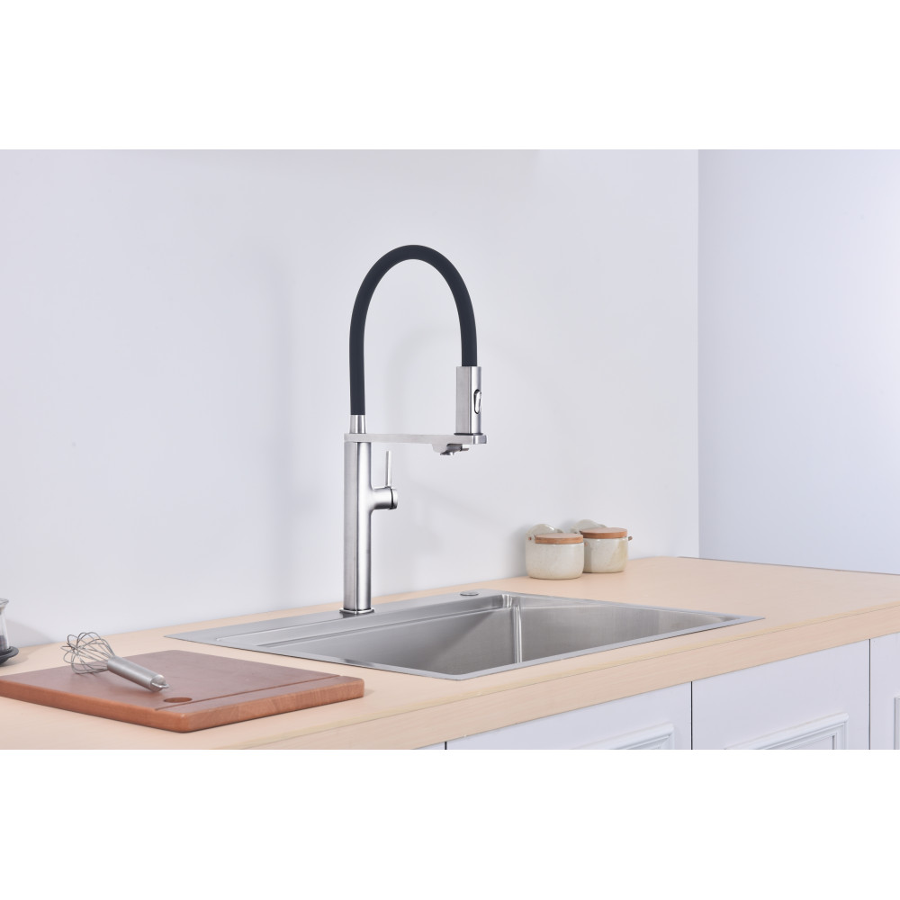 Смеситель для кухни Vincea VKF-119CH, хром