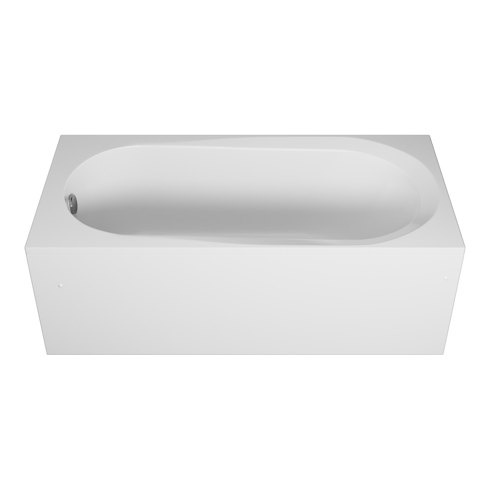 Ванна акриловая Vincea VBT-2B150-FR с каркасом 1500*700*480, пристенная, цвет белый