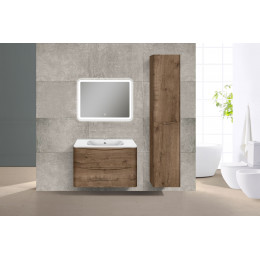 База под раковину Paola 800 подвесная, 2 выкатных ящика soft close, V.Oak