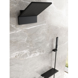 Душевой комплект Futura VSFW-2F11TMB термостатический встраиваемый, 3 режима, черный