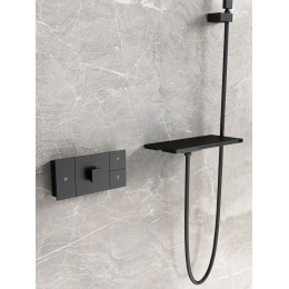 Душевой комплект Futura VSFW-2F11TMB термостатический встраиваемый, 3 режима, черный