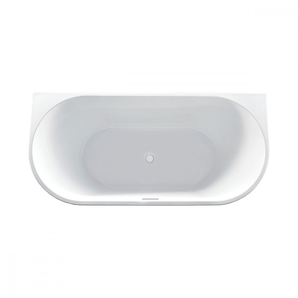 Ванна акриловая Vincea VBT-421-1700MB, 1700*800*580, цвет черн. мат., щелевой перелив, слив белый